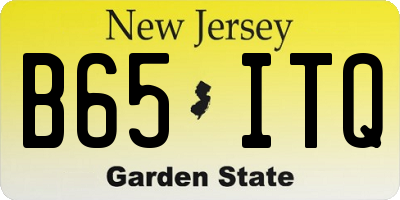 NJ license plate B65ITQ
