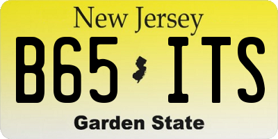 NJ license plate B65ITS