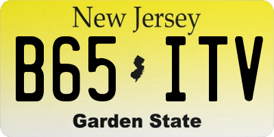 NJ license plate B65ITV
