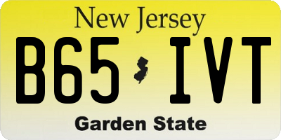 NJ license plate B65IVT