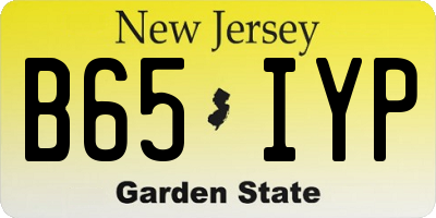 NJ license plate B65IYP