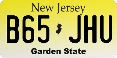NJ license plate B65JHU