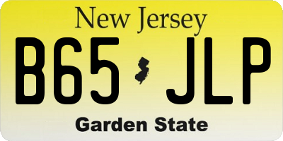 NJ license plate B65JLP