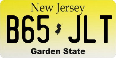 NJ license plate B65JLT