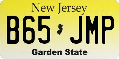 NJ license plate B65JMP