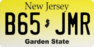 NJ license plate B65JMR