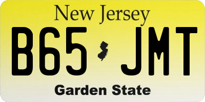 NJ license plate B65JMT