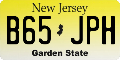 NJ license plate B65JPH