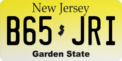 NJ license plate B65JRI