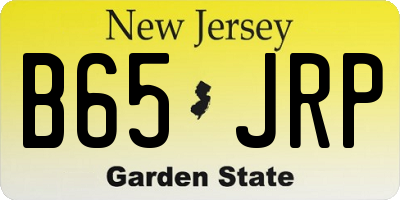NJ license plate B65JRP