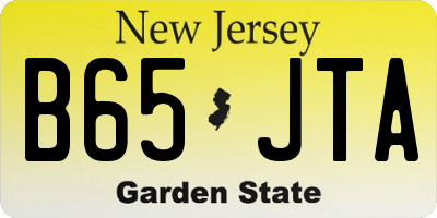 NJ license plate B65JTA