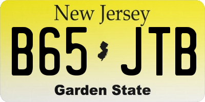 NJ license plate B65JTB