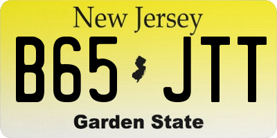 NJ license plate B65JTT