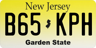 NJ license plate B65KPH