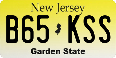 NJ license plate B65KSS