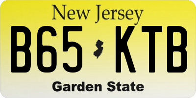 NJ license plate B65KTB