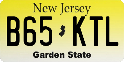 NJ license plate B65KTL