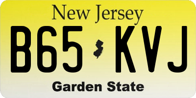 NJ license plate B65KVJ