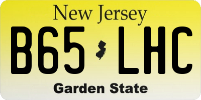 NJ license plate B65LHC