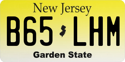 NJ license plate B65LHM