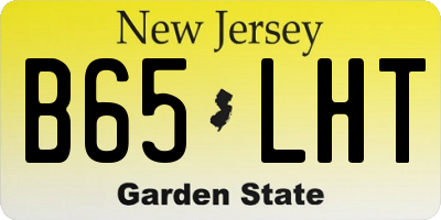NJ license plate B65LHT