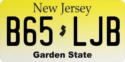 NJ license plate B65LJB