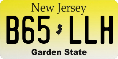 NJ license plate B65LLH