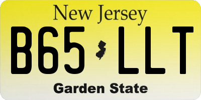NJ license plate B65LLT