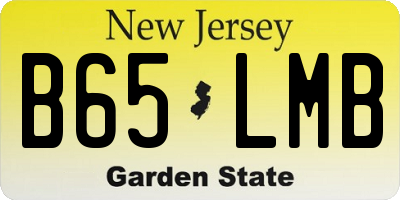 NJ license plate B65LMB