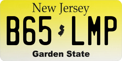 NJ license plate B65LMP