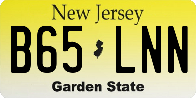 NJ license plate B65LNN