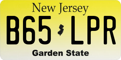 NJ license plate B65LPR