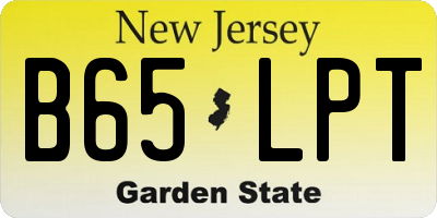 NJ license plate B65LPT