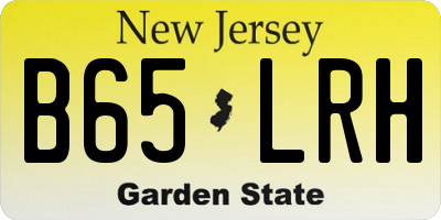 NJ license plate B65LRH