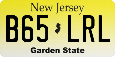 NJ license plate B65LRL