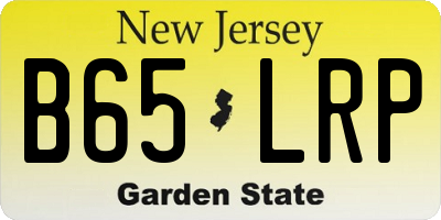 NJ license plate B65LRP