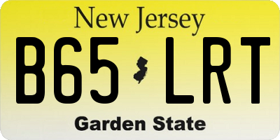 NJ license plate B65LRT