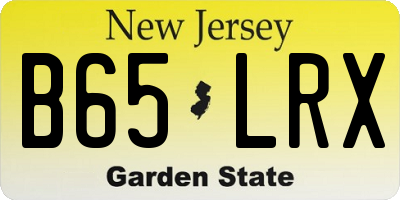NJ license plate B65LRX