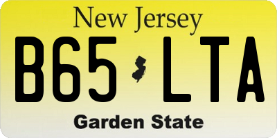NJ license plate B65LTA