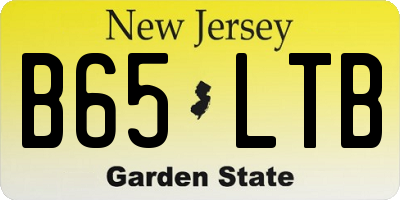 NJ license plate B65LTB