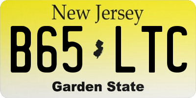 NJ license plate B65LTC