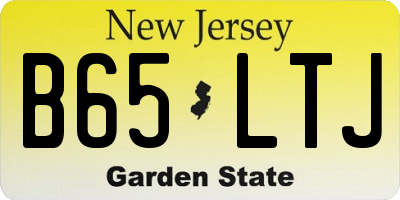 NJ license plate B65LTJ