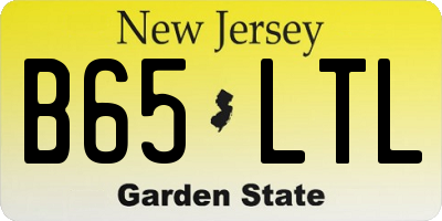 NJ license plate B65LTL
