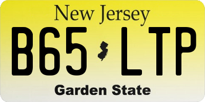 NJ license plate B65LTP