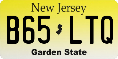 NJ license plate B65LTQ