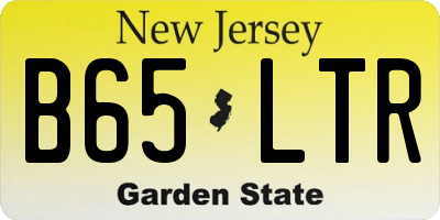 NJ license plate B65LTR