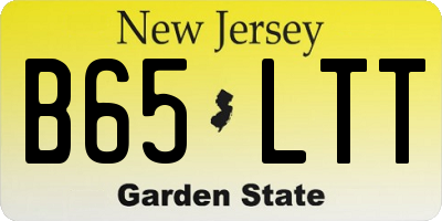 NJ license plate B65LTT