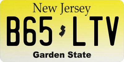 NJ license plate B65LTV