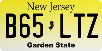 NJ license plate B65LTZ