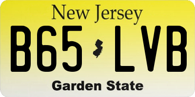 NJ license plate B65LVB